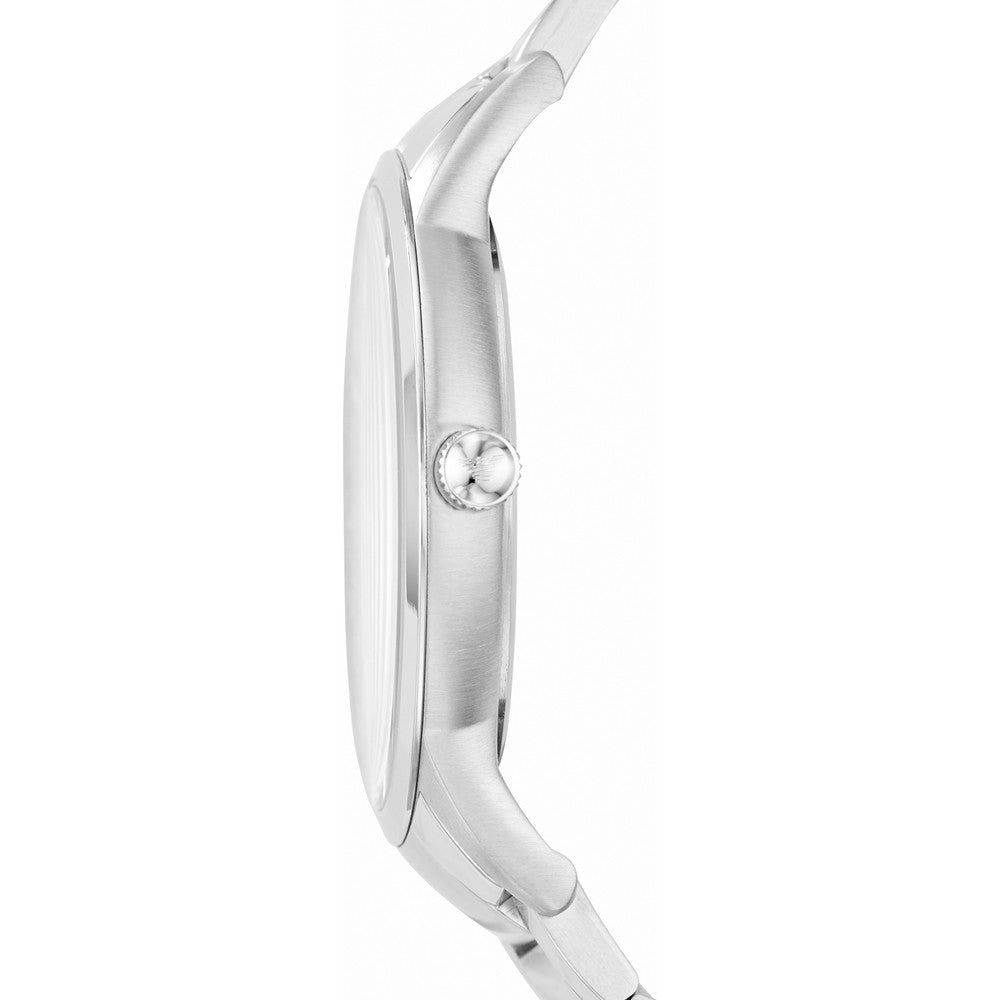 Emporio Armani Silver & Blue Analog Watch