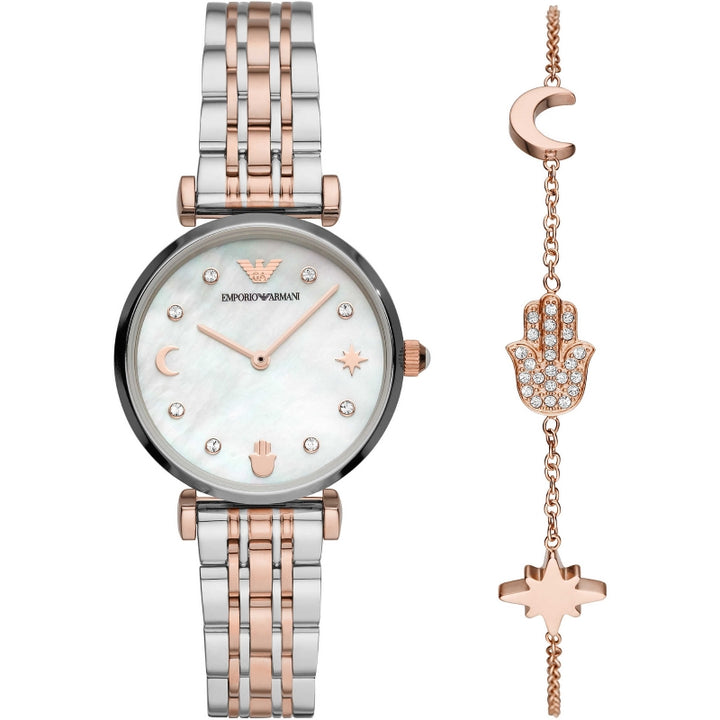 Emporio Armani Rose Gold Watch Set