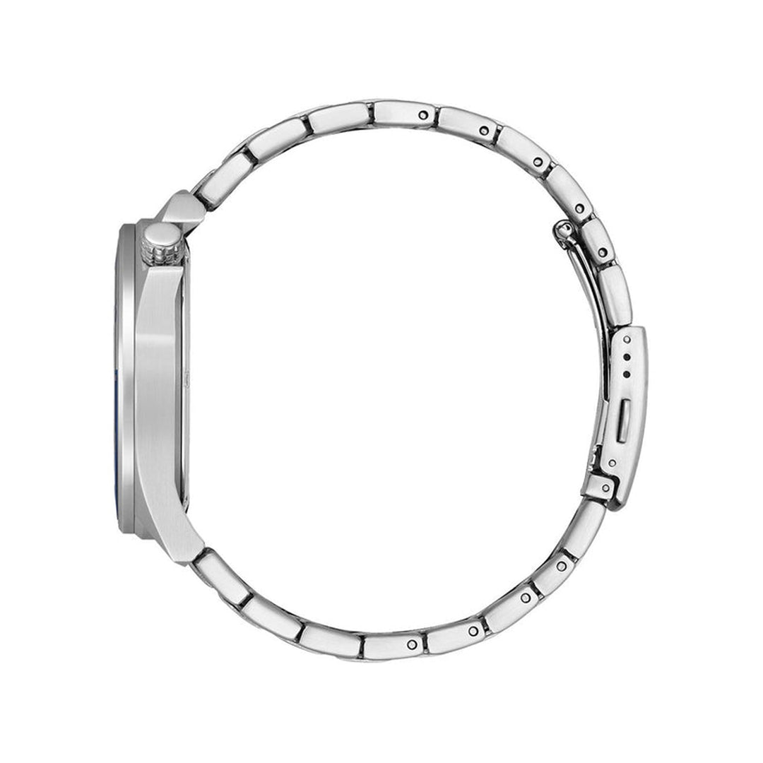 Precision Rotating Bezel Chronograph in Silver and Blue