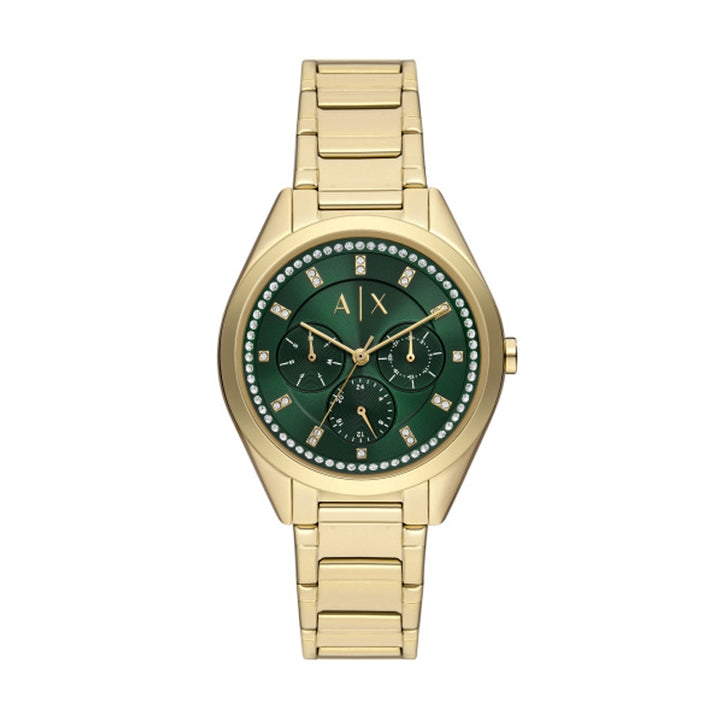 Armani Exchange Gold Chronograph Crystal Watch