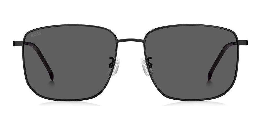 Refined Edge Square Sunglasses in Black Stainless Steel