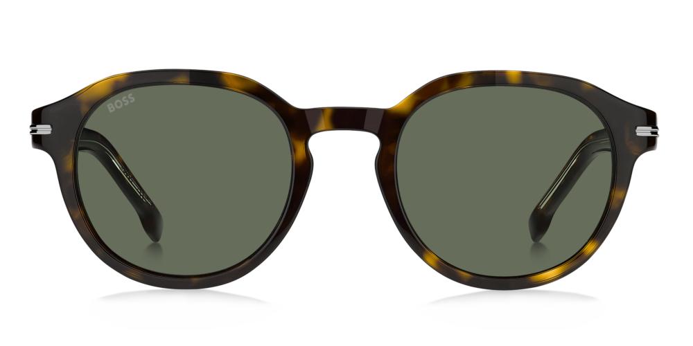 Timeless Tortoiseshell Round Sunglasses with Green Lenses