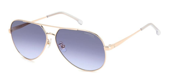 Timeless Rose Gold Aviator with Blue Gradient Lenses