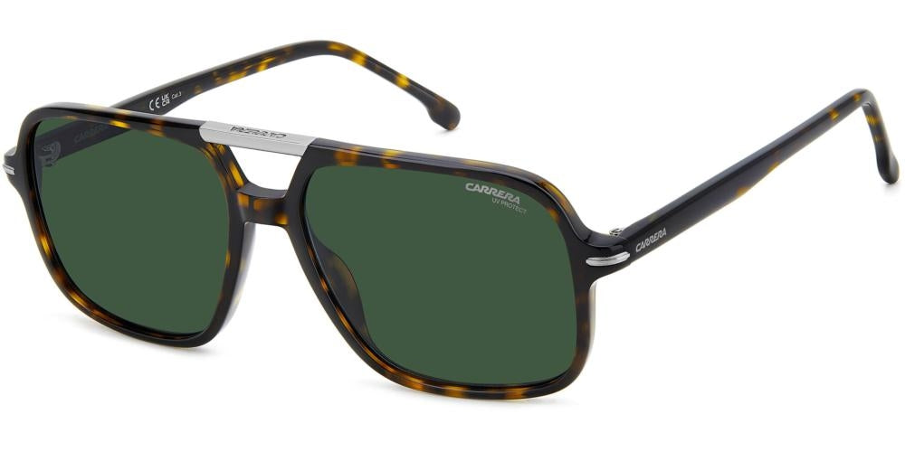Timeless Tortoiseshell Aviator with Green Lenses
