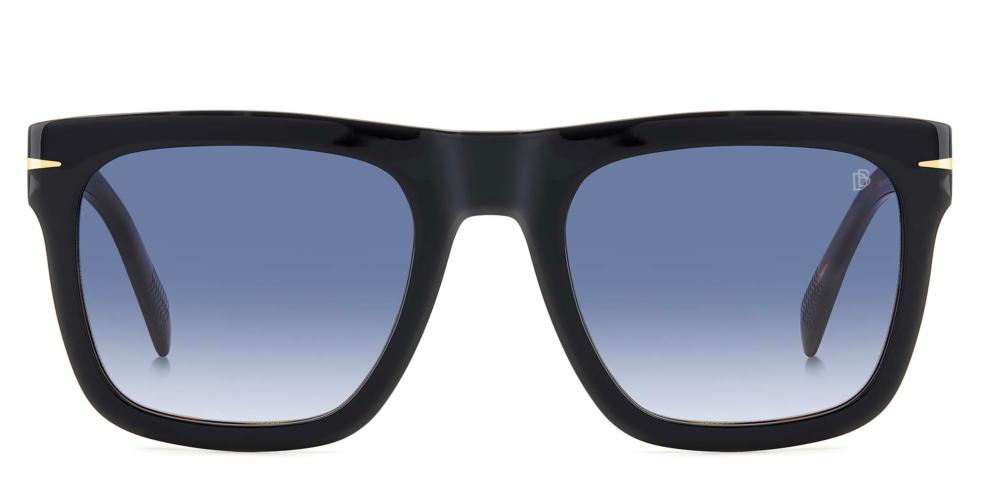 Sleek Modern Acetate Frame with Blue Gradient Lenses