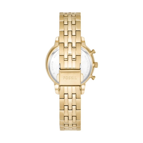 Fossil Gold Chronograph Metal Bracelet Watch