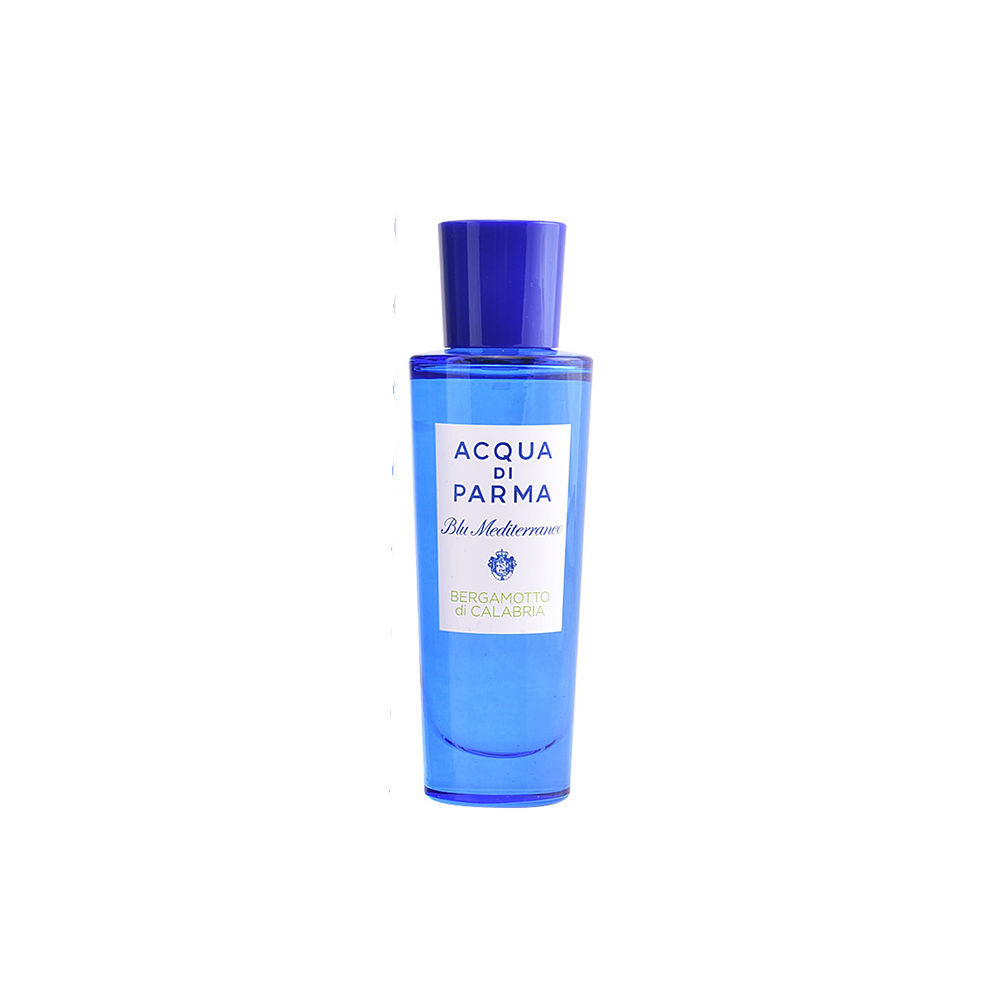 30 ml blue bottle of unisex Bergamot & Cedar Eau de Toilette, citrus and cedar notes