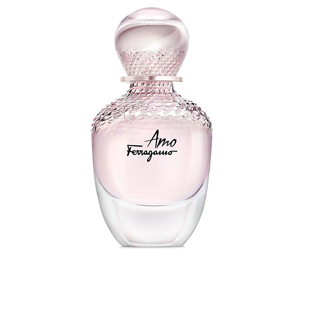 50 ml translucent prism-faceted perfume bottle; floral-amber eau de parfum for Women