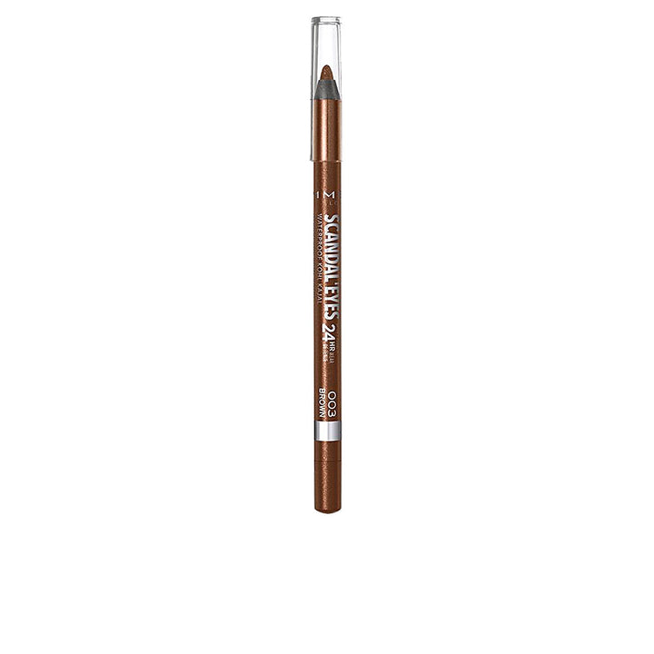 Slim brown kajal waterproof pencil with labelled cap, 1.3 g