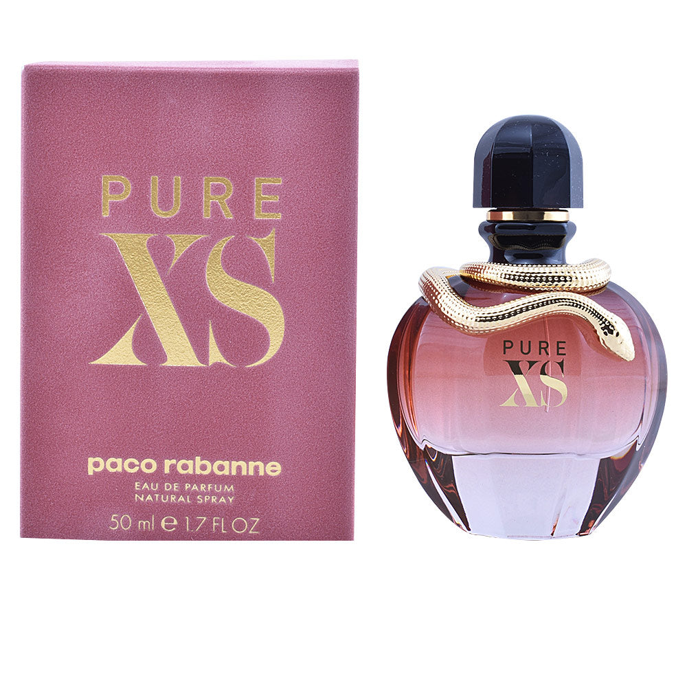 Pink baroque‑inspired glass bottle with golden snake neck, 80 ml eau de parfum