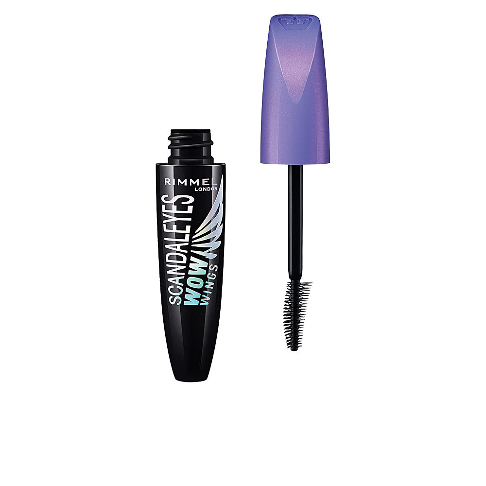 Tube of extreme black dual-sided mascara with curved and winged brush, 12 ml