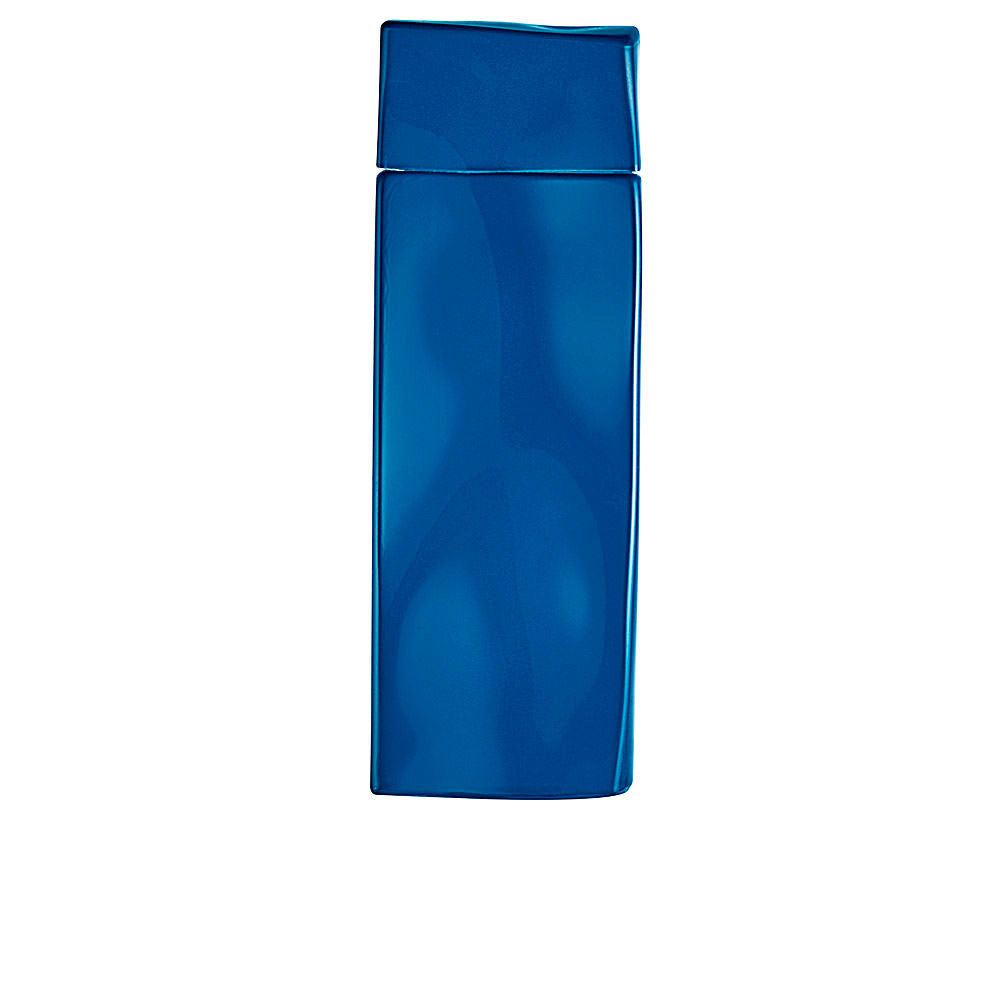 Cobalt-blue bottle engraved with Hokusai wave, 100 ml Eau de Toilette for Man