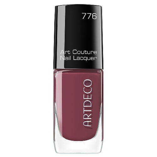 10 ml red oxide nail lacquer in minimalist bottle with precision brush