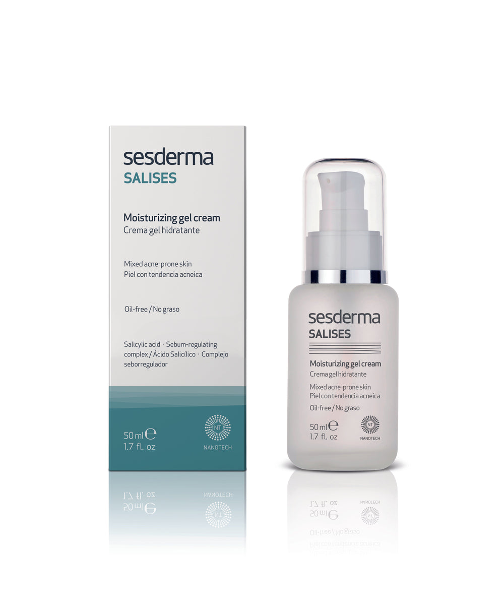 50 ml tube of lightweight salicylic gel-cream for acne-prone Unisex skin