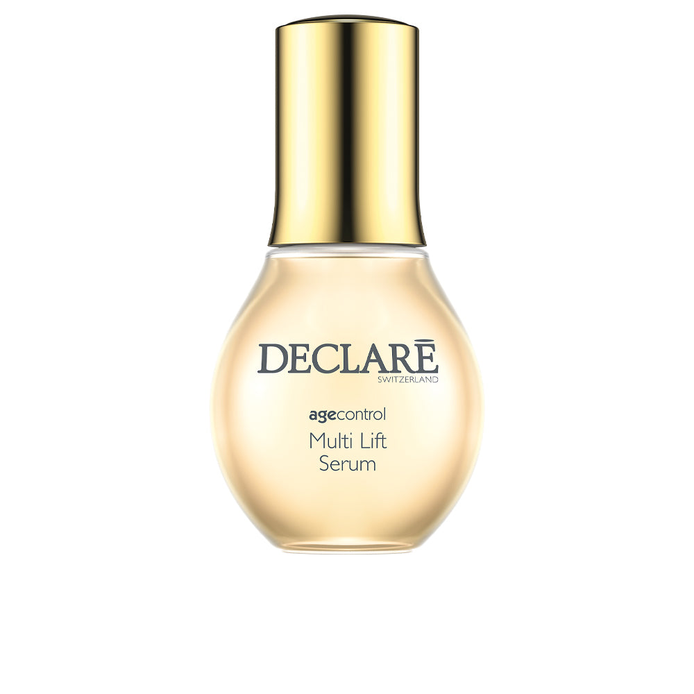 50 ml clear pump bottle of Multi-Lift Peptide Serum, gel texture