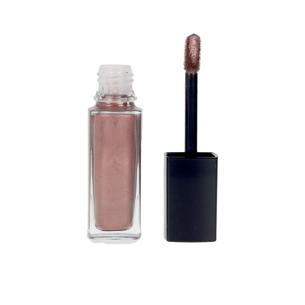 6 ml tube of silky liquid eye colour in warm mauve shade, doe‑foot applicator visible