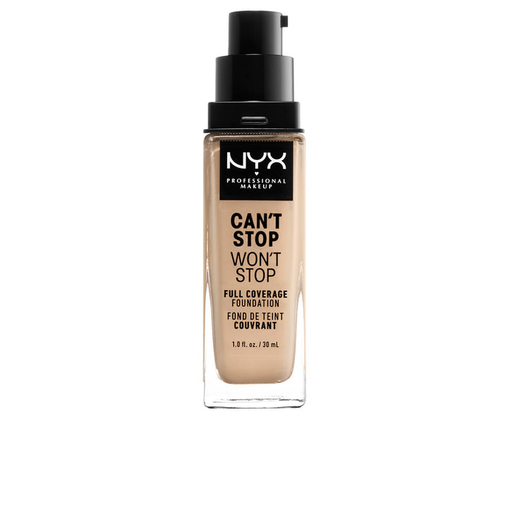 30 ml bottle of warm vanilla full‑coverage matte foundation, Unisex shade