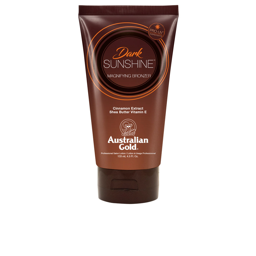 Tube of dark bronzing lotion, 133 ml, citrus-scented Unisex tanning product