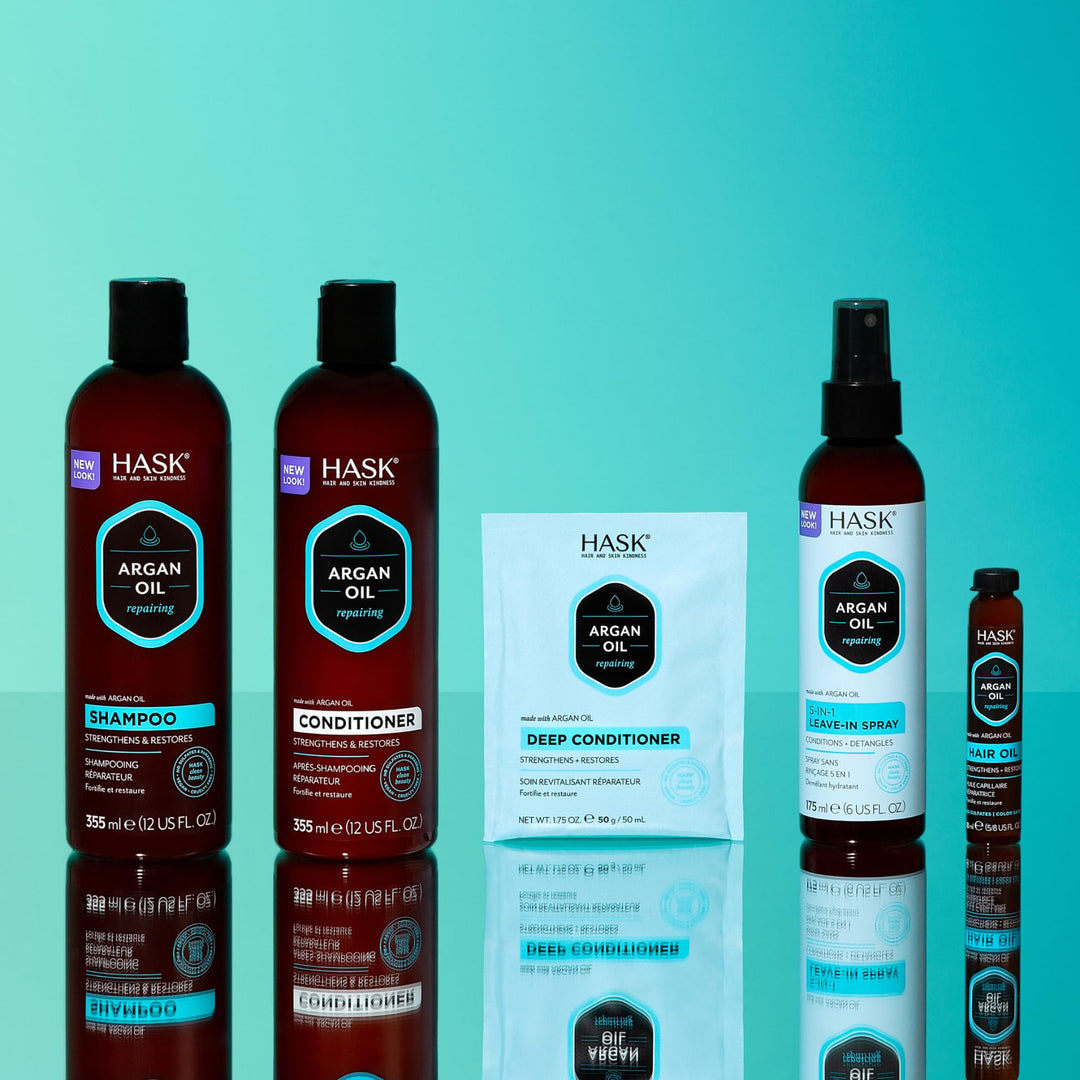 355 ml bottle of argan repairing hydrating shampoo for Unisex hair