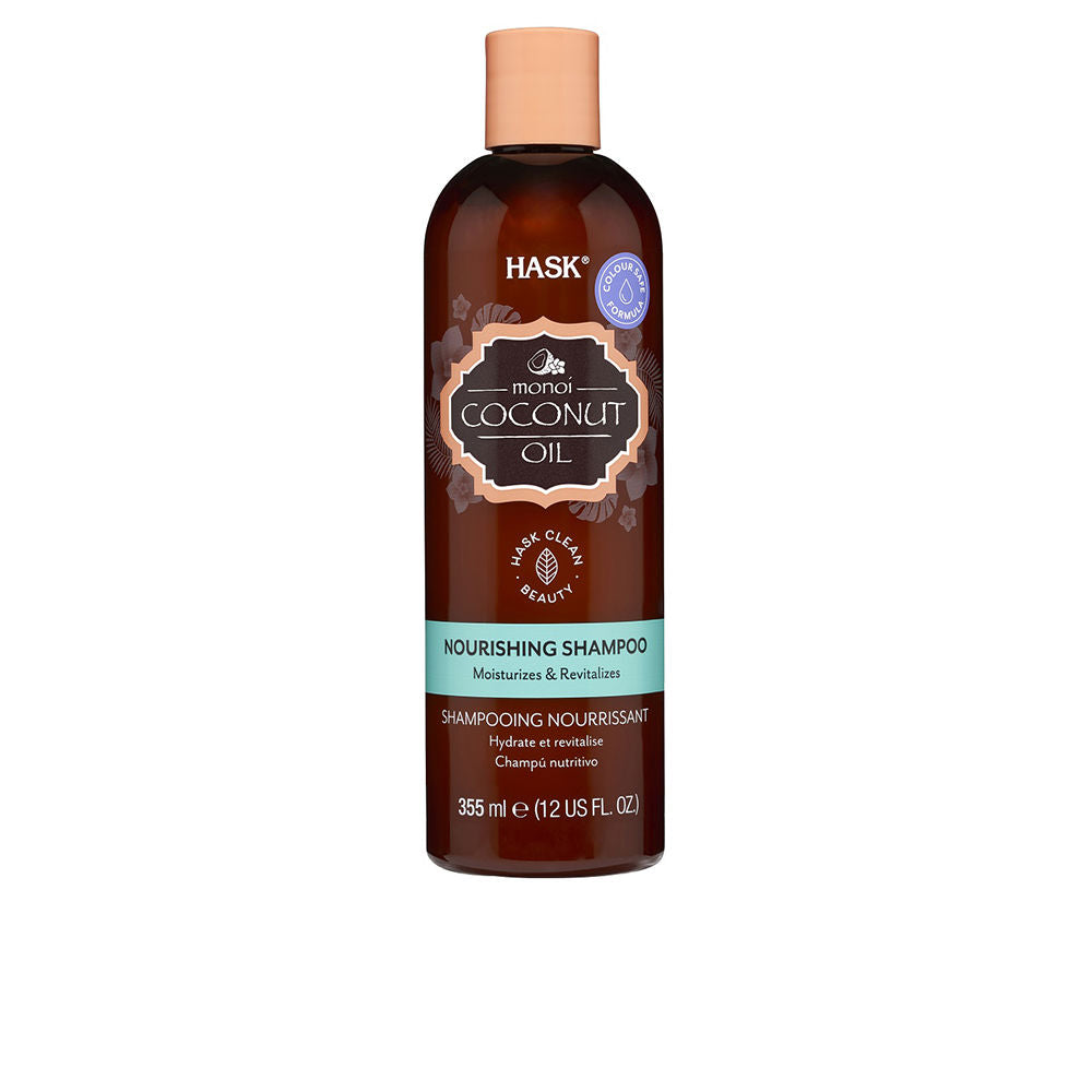 Bottle of nourishing shampoo with monoi and argan, 355 ml, unisex
