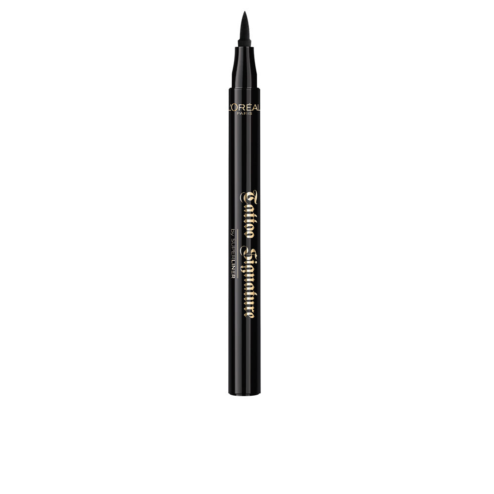 Sleek black liquid eyeliner pen with fine flexible tip, 1 g, precision application