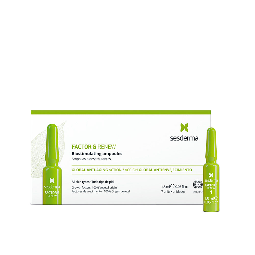 Single 2 ml biostimulating ampoule serum, clear liquid in glass vial