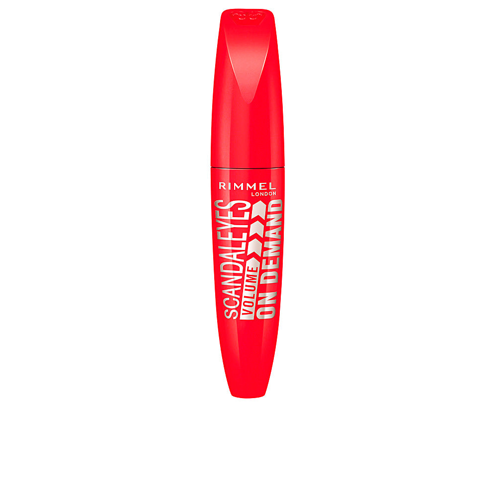 Brown mascara tube and wand showing hybrid soft-waxy brush, 12 ml
