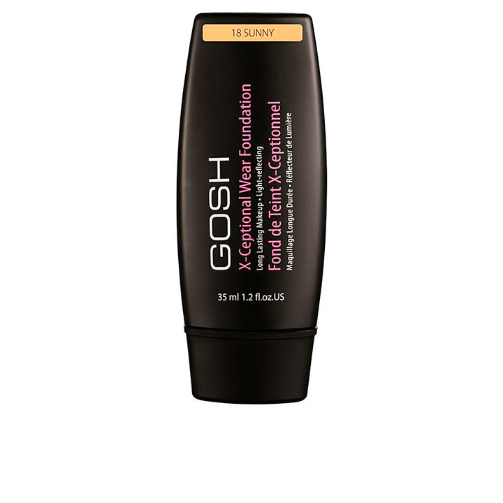 35 ml cream-to-matte foundation bottle in shade 18 Sunny, Unisex