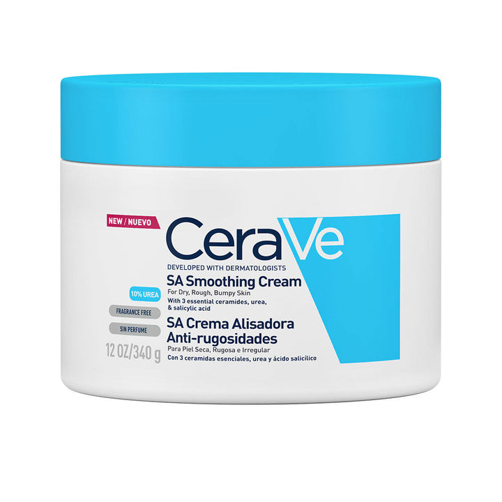 Tube of smoothing body cream, 340 g, urea and ceramides, fragrance-free
