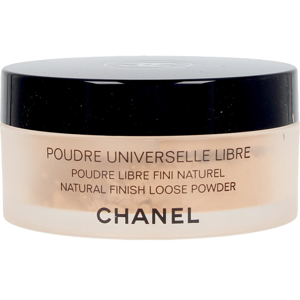 Open jar of loose, satin-translucent setting powder, universal shade 40, 30 g