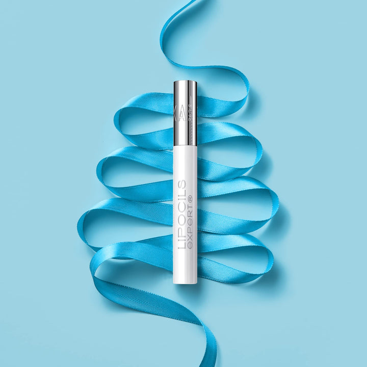 10 ml slim vial of plant-based lash growth serum with applicator