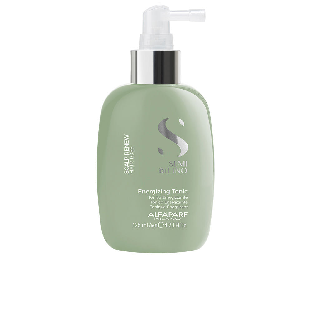 125 ml energising scalp tonic with applicator, clear liquid bottle