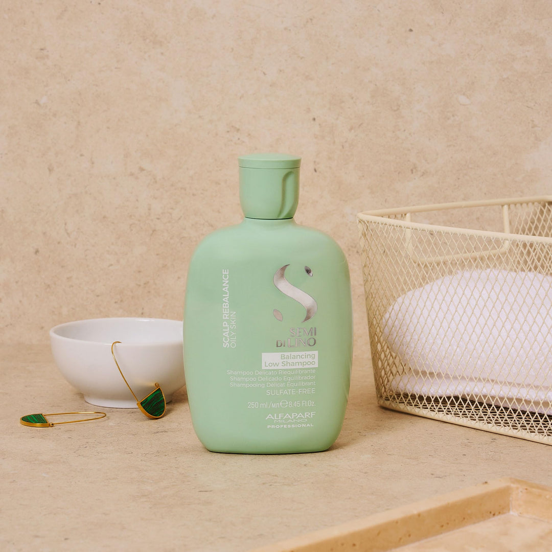 250 ml bottle of calming micellar low shampoo for sensitive scalp