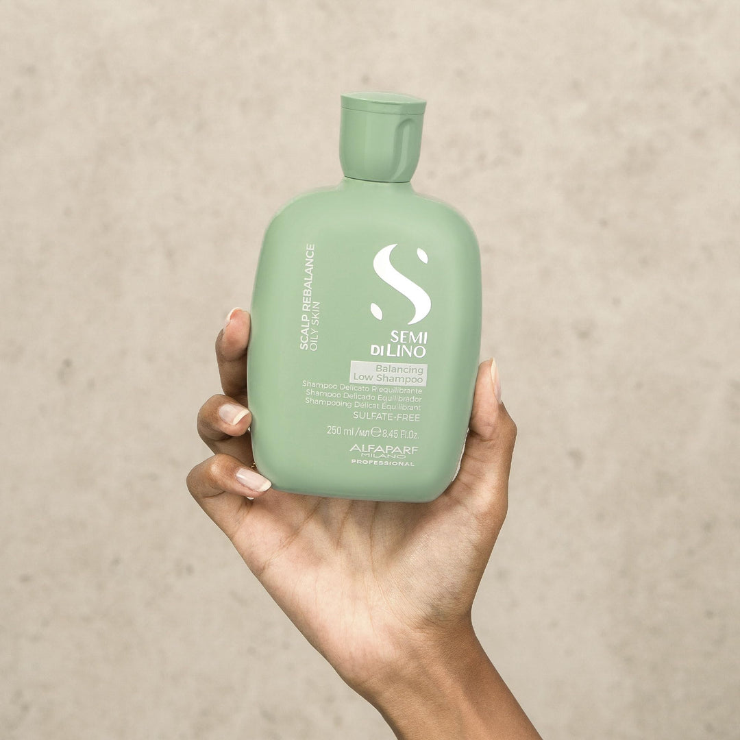250 ml bottle of calming micellar low shampoo for sensitive scalp