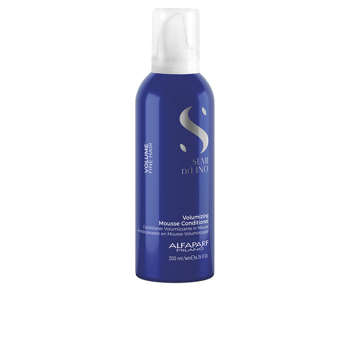 200 ml white mousse conditioner bottle for fine, low-volume hair, volumising formula