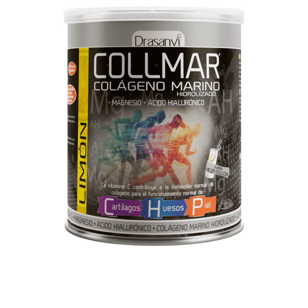 Jar of lemon-flavour marine collagen powder, 300 g, Unisex supplement
