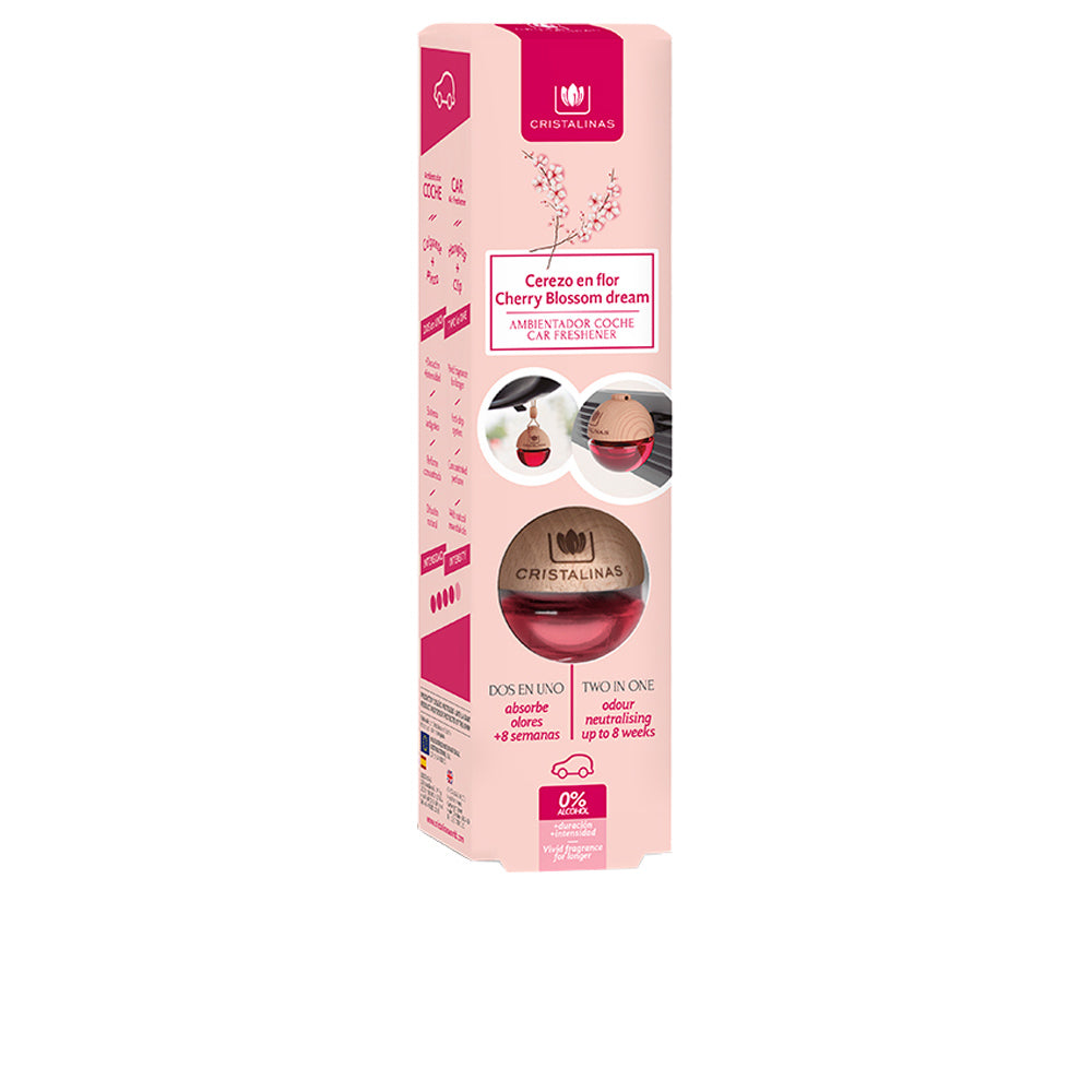 Small 6 ml cherry blossom car diffuser, alcohol-free, hangs or stands