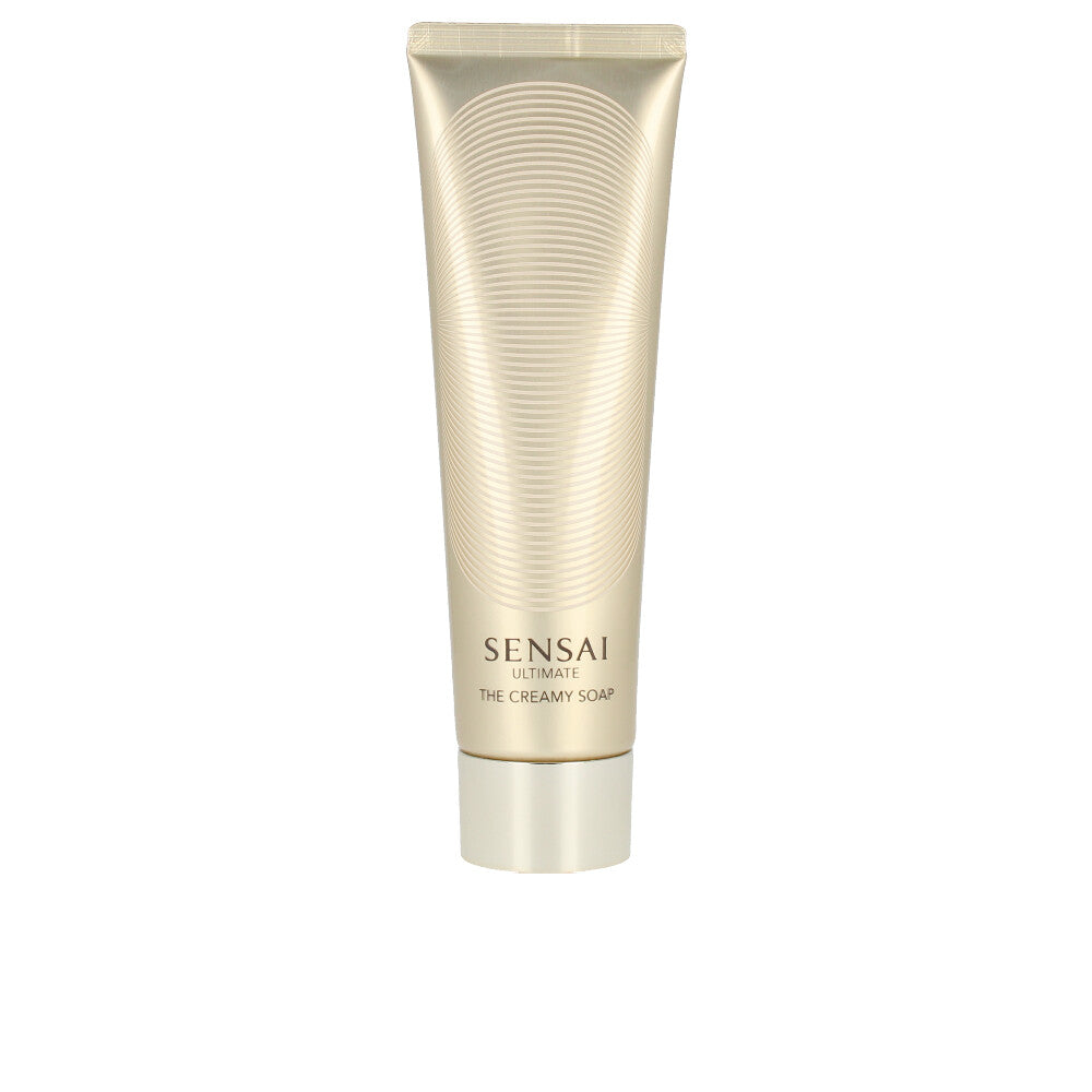 125 ml cream facial soap in jar with brush, creamy white foam shown