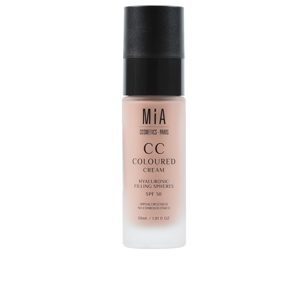 30 ml tinted CC cream tube, dark shade, SPF30, lightweight finish