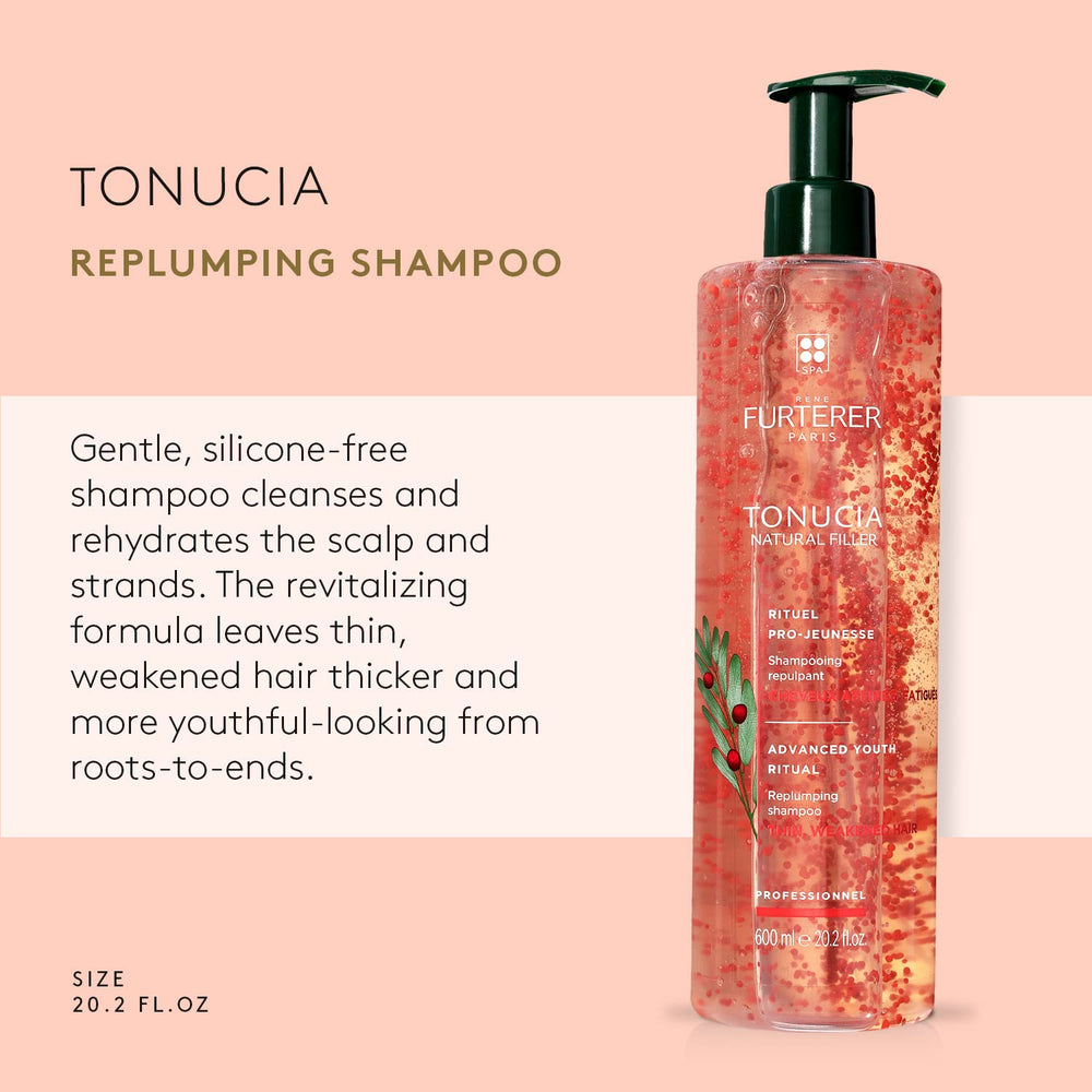 600 ml pump bottle of tamarind thickening shampoo, silicone-free, Unisex