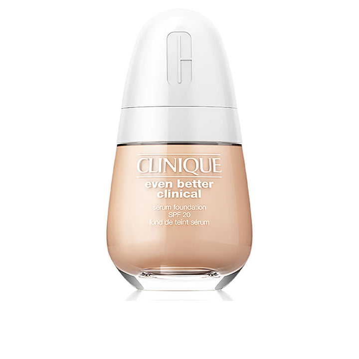 30 ml glass serum foundation bottle, ivory shade, pump dispenser
