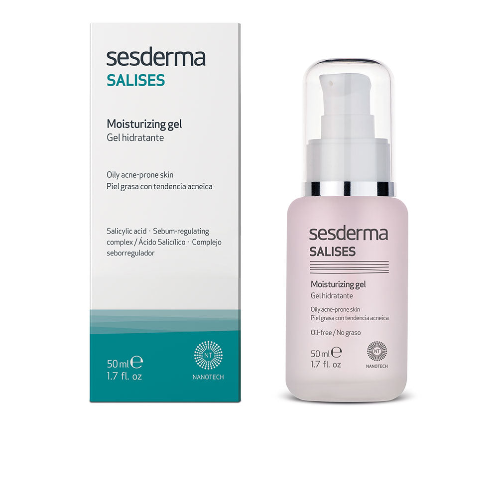 50 ml mattifying gel‑cream tube, lightweight translucent gel for oily, acne‑prone skin