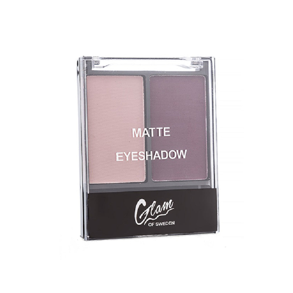 Compact matte eyeshadow duo, two neutral shades in 4 g pan, shade 04-bloom