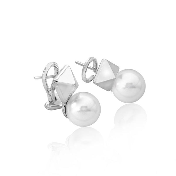 Timeless White Pearl Elegance Studs