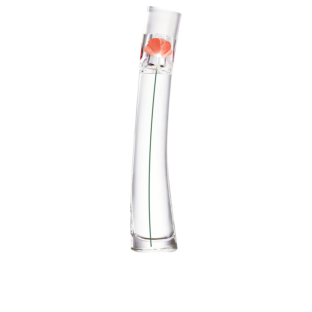 30 ml poppy-inspired perfume bottle; red-accented glass; floral eau de toilette