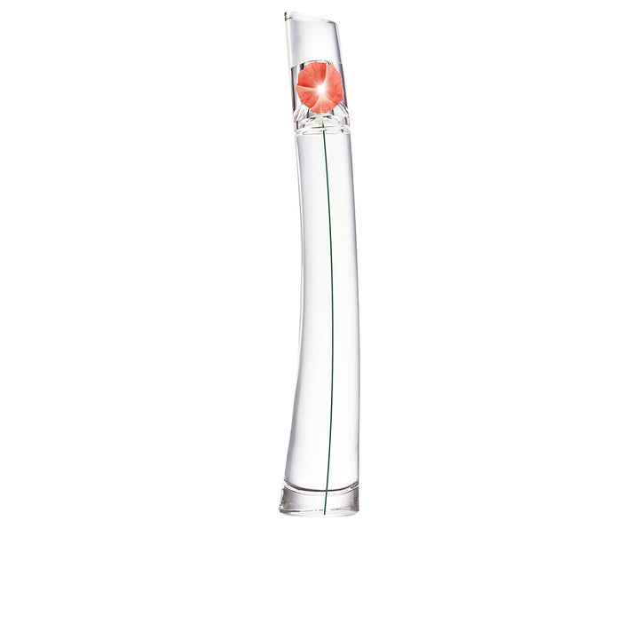 30 ml poppy-inspired perfume bottle; red-accented glass; floral eau de toilette