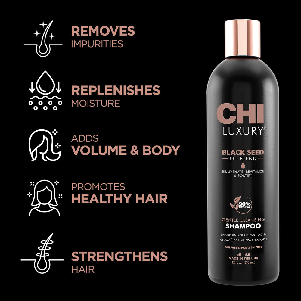 355 ml bottle of Nigella and Silk Repair Shampoo for Unisex use