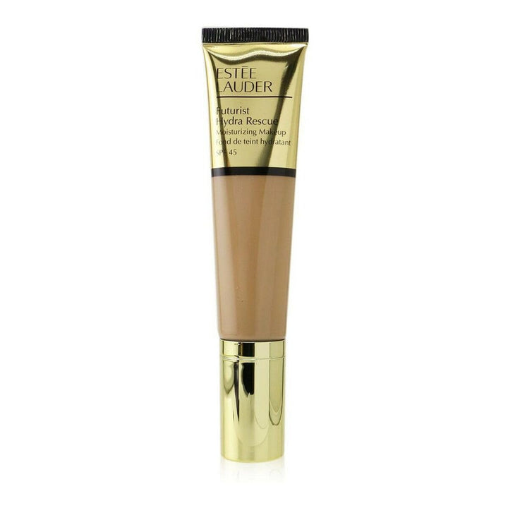 Bottle of hydrating tinted foundation in 4N1 Shell Beige, SPF 45, luminous finish