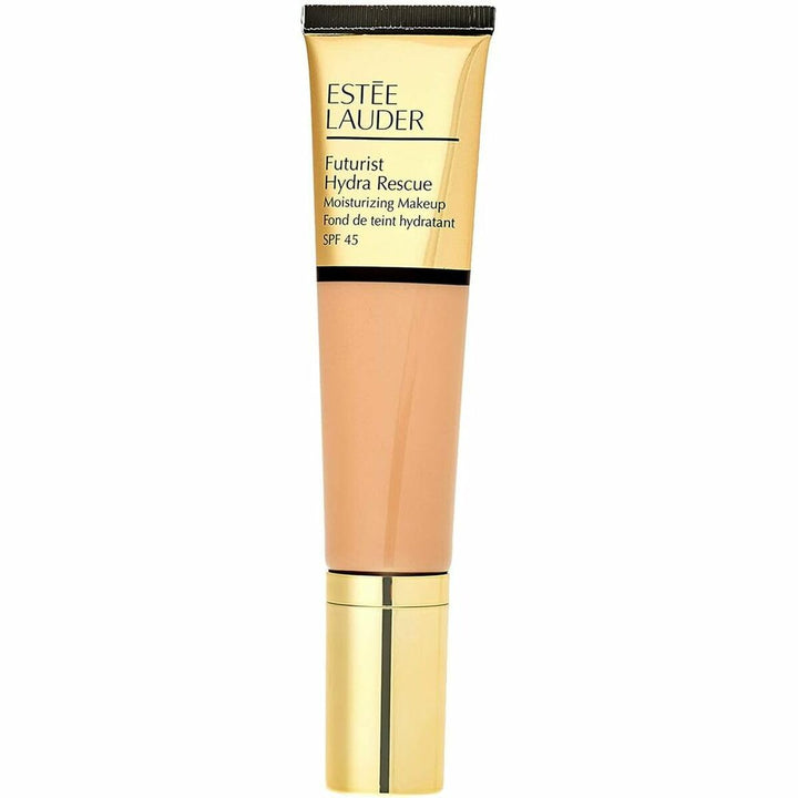 Tinted hydrating foundation in shade 5W1 bronze with SPF 45, lightweight finish