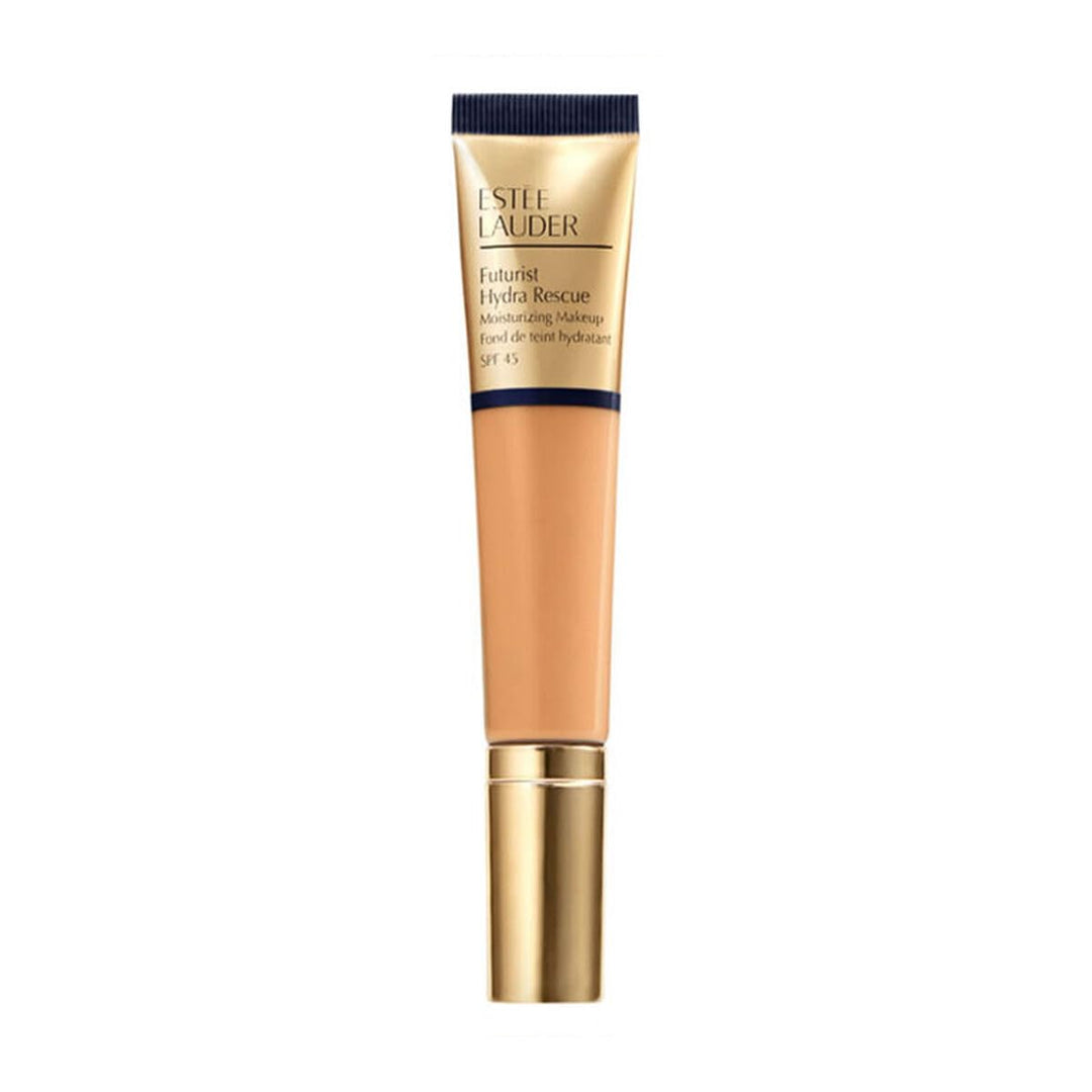 Pump bottle of hydrating tinted foundation in 4W1 Honey Bronze, SPF 45, Unisex